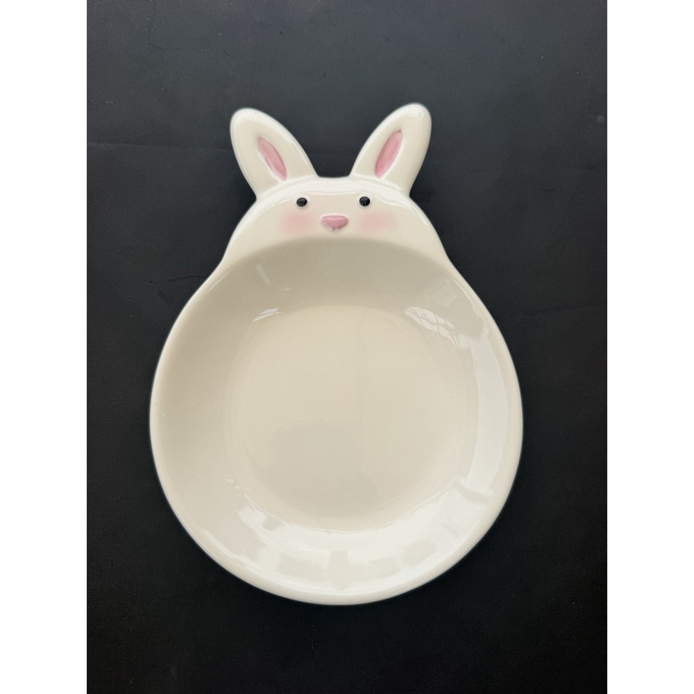 Vintage Hallmark Easter Bunny Candy Dish Spoon Rest Wall Decor